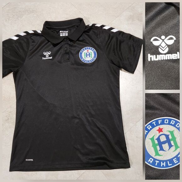 Hartford Athletic USL Womens XS X-Small Soccer Polo T Shirt Jersey Hummel MLS - Picture 1 of 9